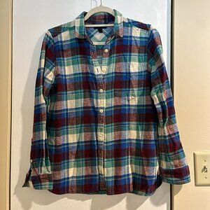J. Crew Flannel Button Down, Size 6